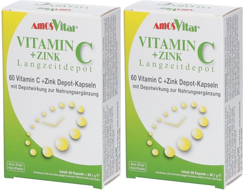 Vitamin C+Zink Depot Kapseln 2x 2x60 St