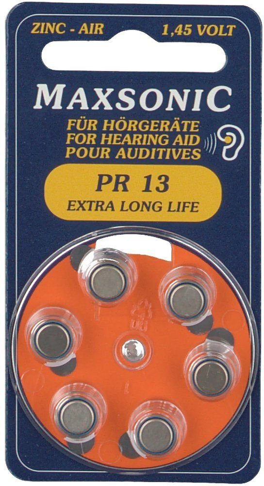 Batterien f.Hörgeräte Maxsonic Pr13 6 St