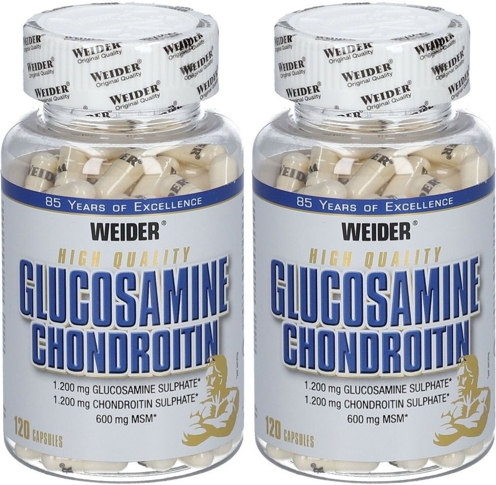 Weider Glucosamine Chondroitin + MSM 2x 2x120 St Kapseln