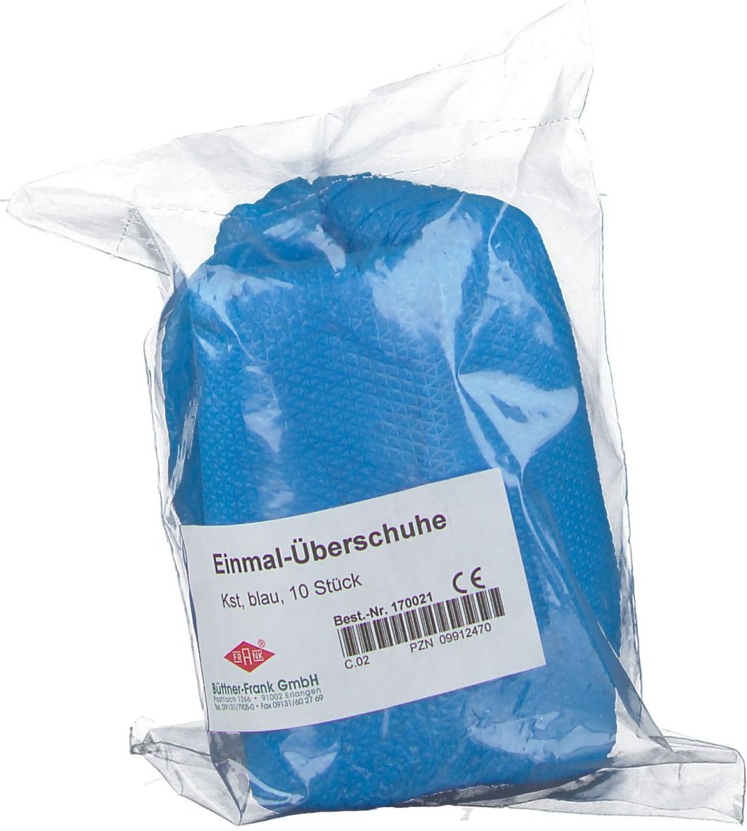 Einmal Überschuhe Kunststoff blau 10 St Sonstige