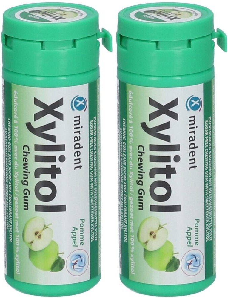 Miradent Xylitol Chewing Gum Kids 2x 2x30 g Kaugummi
