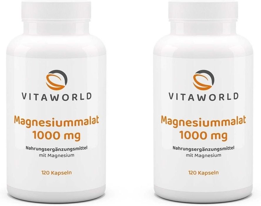 2x Magnesiummalat 1000 mg 2x120 St Kapseln