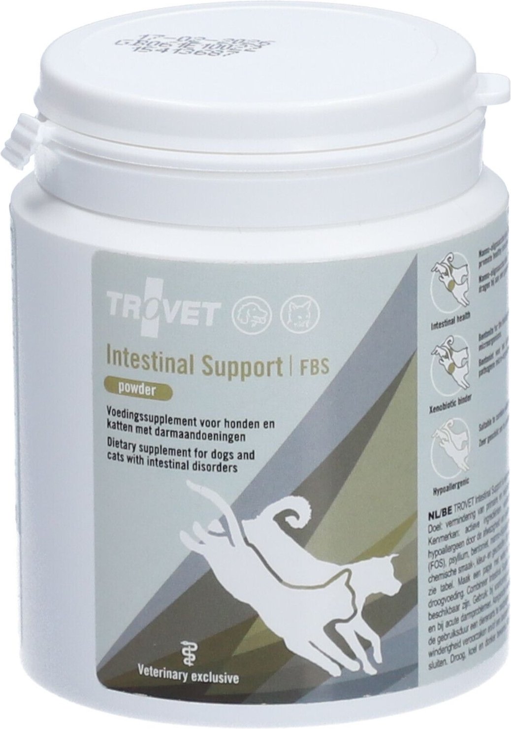 Trovet Intestinal Support FBS Hond en Kat 150 g Pulver