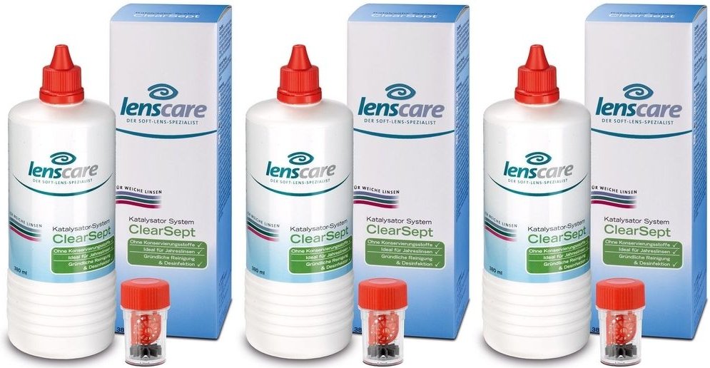 Lenscare Clearsept380Ml+Be x3 3x1 St Kombipackung