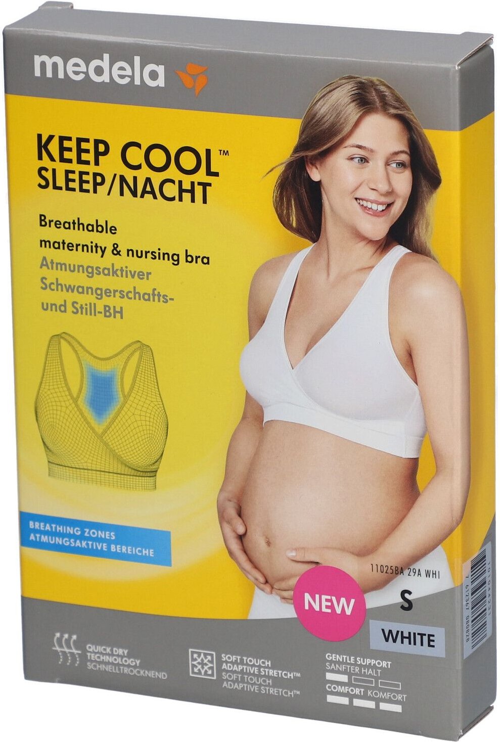 Medela Keep Cool Schlaf BH S weiß 1 St Bustier