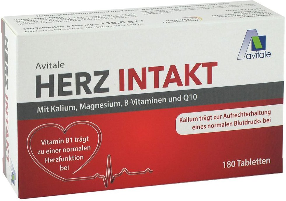 Herz Intakt mit Kalium+Magnesium+B-Vitamine Tabl. 120 St Tabletten