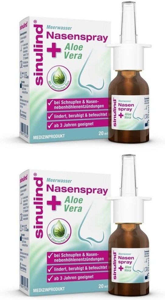 Sinulind Meerwasser Nasenspray+Aloe Vera 2x 2x20 ml Nasenspray