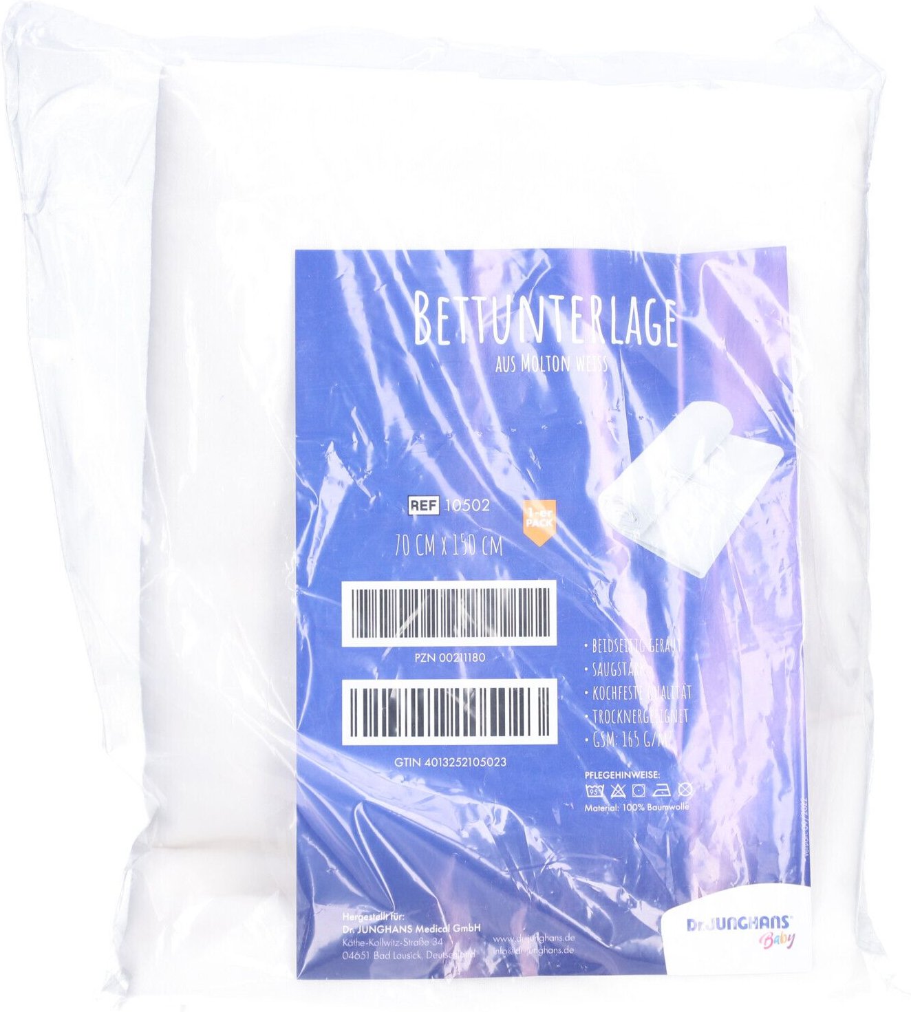 Molton Bettunterlage 70x150 cm 1 St Unterlagen