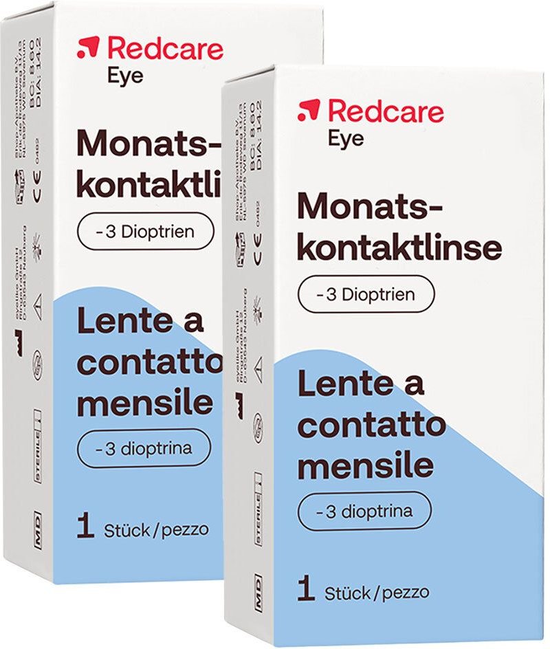 Redcare Monatslinse -3 Doppelpack 2x1 St Kontaktlinsen