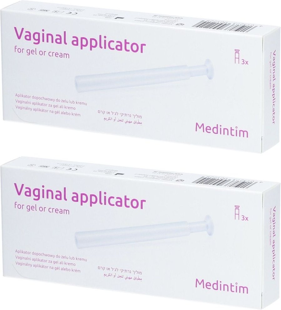 Vaginal Applikator für Gel/Creme 2x 2x3 St