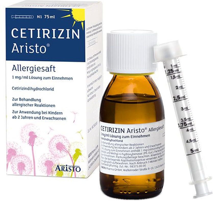 Cetirizin Aristo Allergiesaft 1 mg / ml Lösung zum Einnehmen