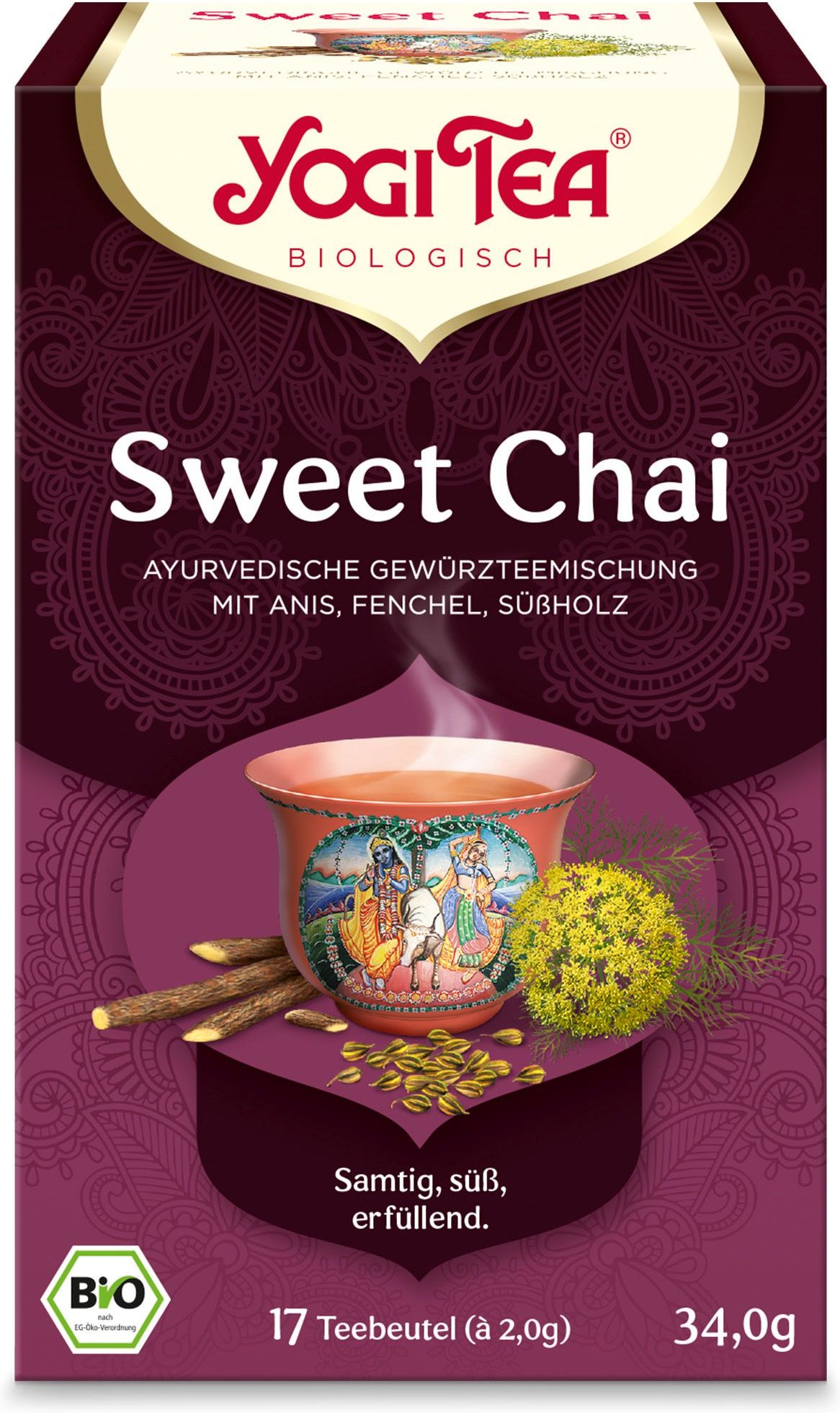 Yogi TEA Sweet Chai Bio Filterbeutel 17x2 g
