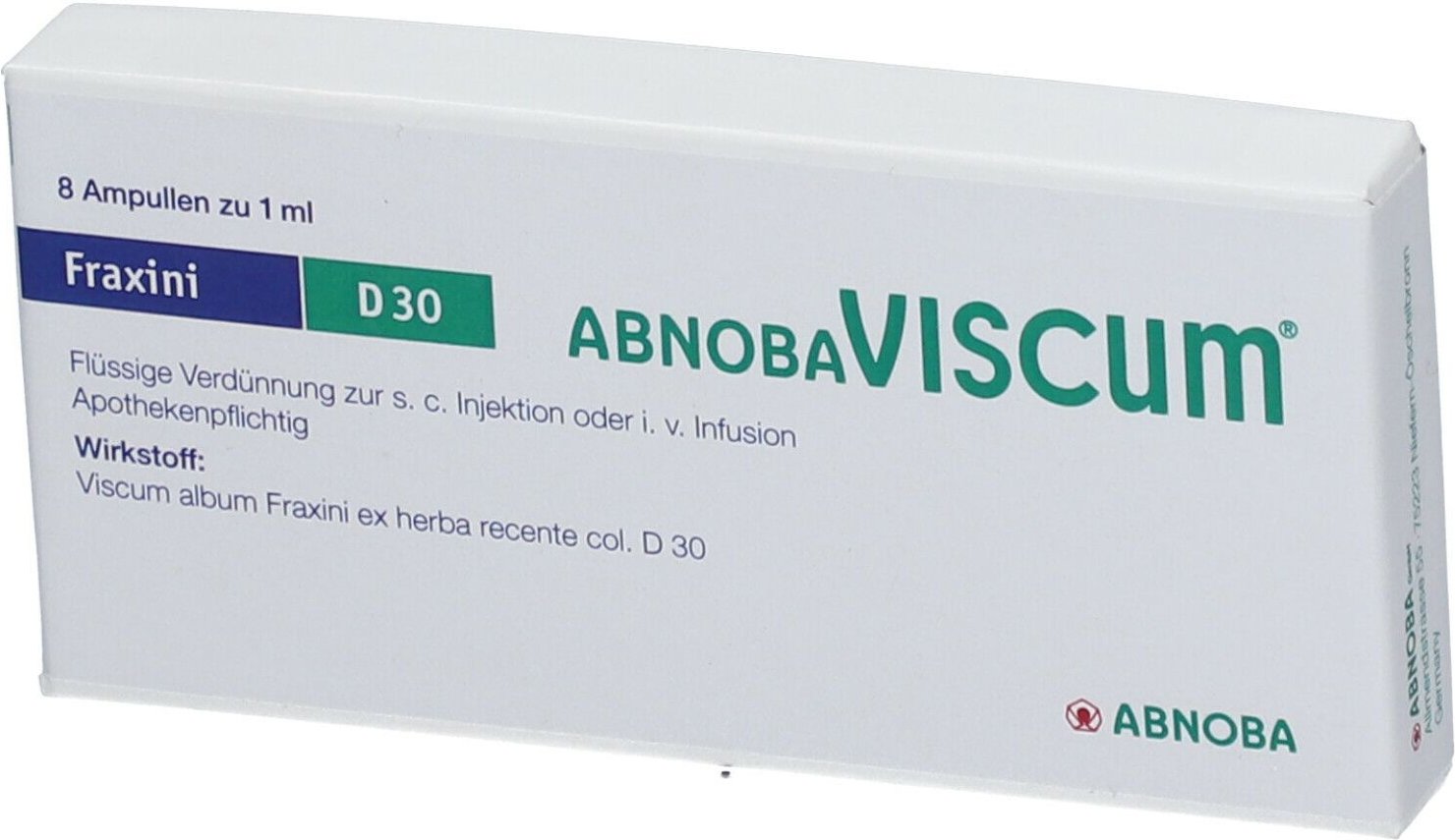 Abnobaviscum Fraxini D 30 Ampullen 8 St