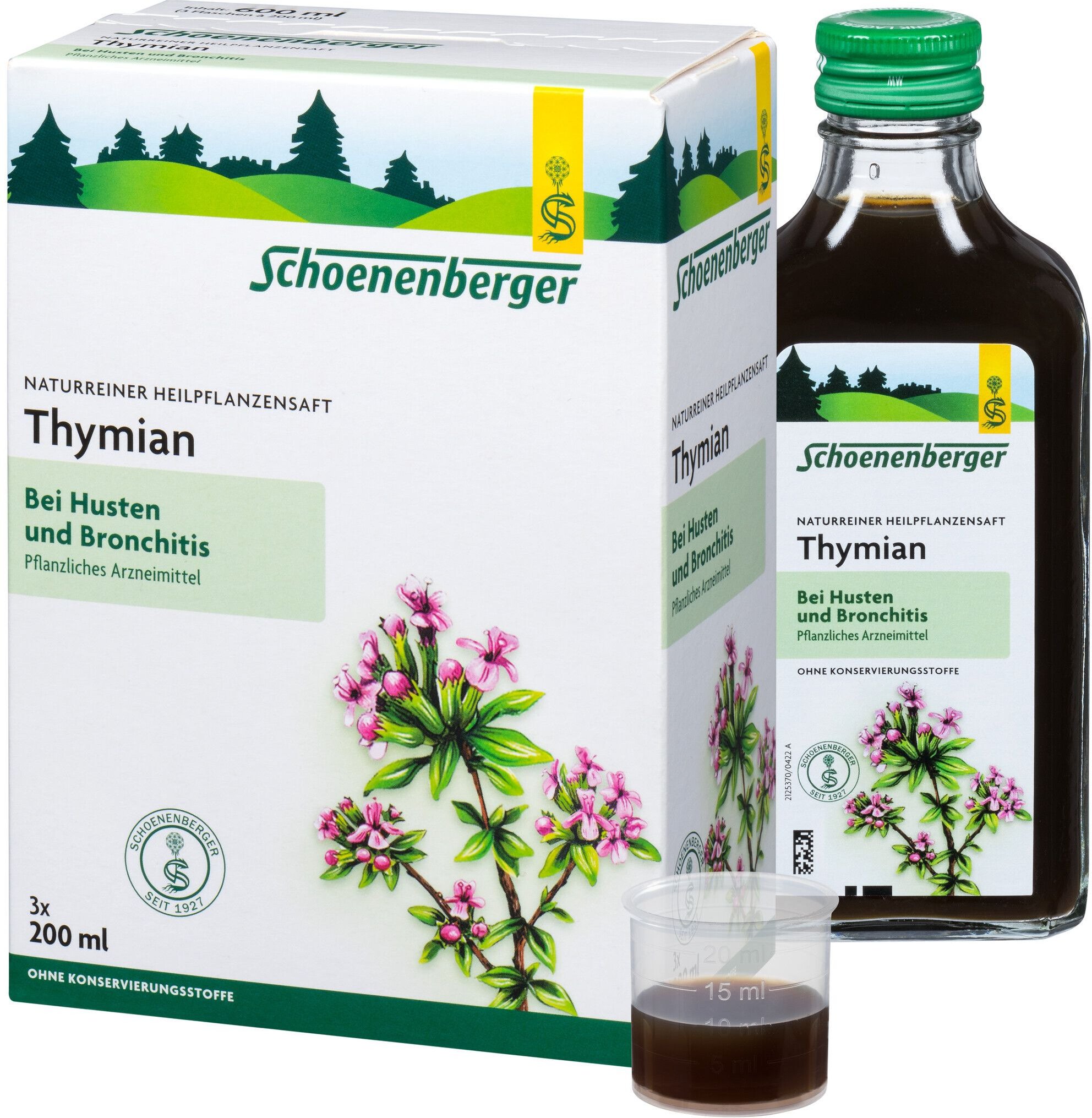 Thymian Saft Schoenenberger Heilpflanzensäfte 3x200 ml
