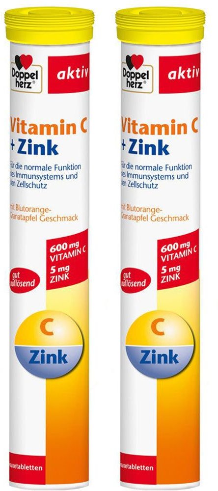 Thumbnail - Doppelherz Vitamin C + Zink 2x15 St Brausetabletten