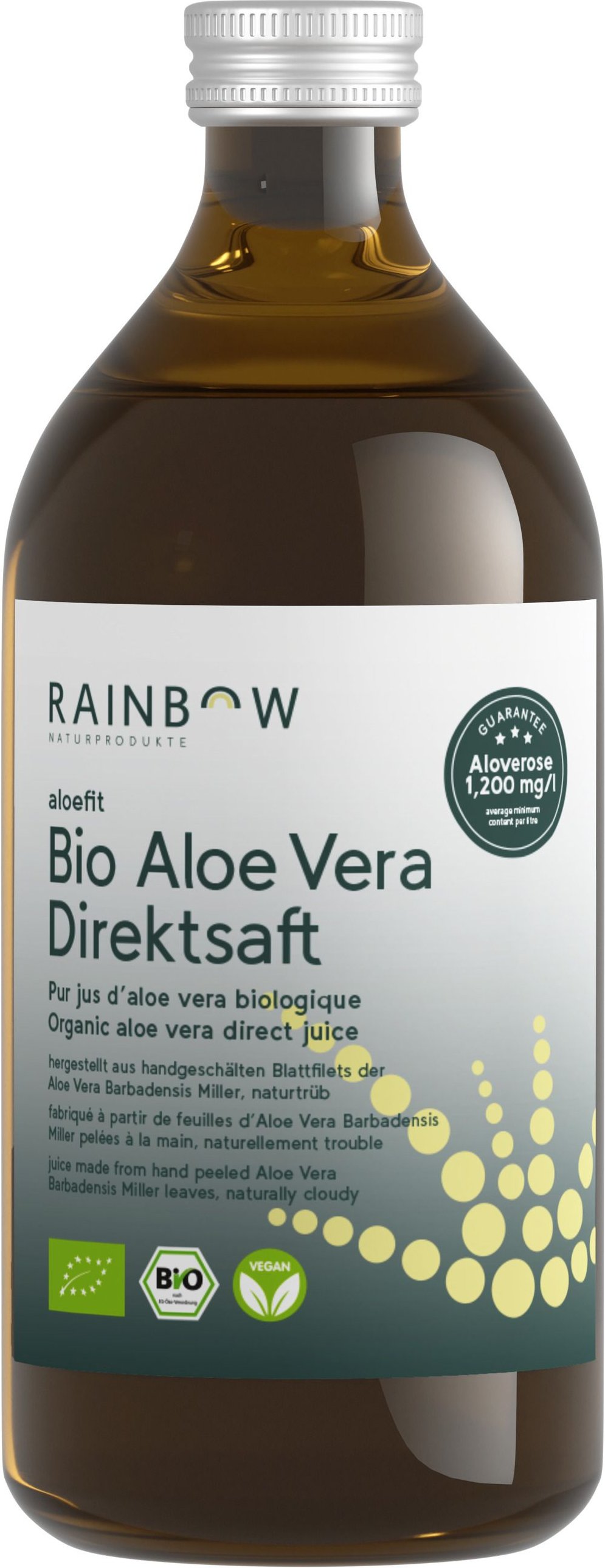 Aloefit Bio Aloe Vera Direktsaft 500 ml Saft
