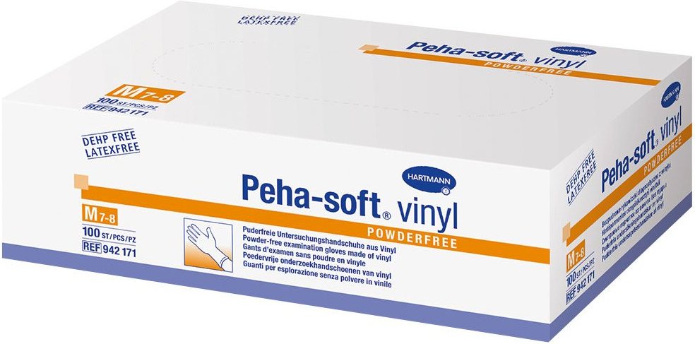 Peha-Soft Vinyl Unt.Handschuhe unste.puderfrei M 100 St Handschuhe