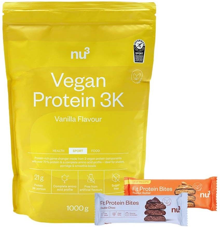 nu3 Vegan 3K Vanille + Fit Bites 1 St Set