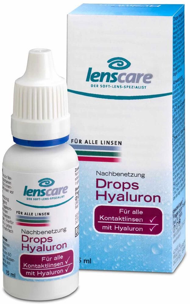 Lenscare Drops Hyaluron Lösung 15 ml