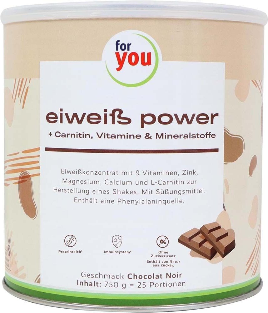 FOR YOU eiweiß power Schoko Pulver 750 g