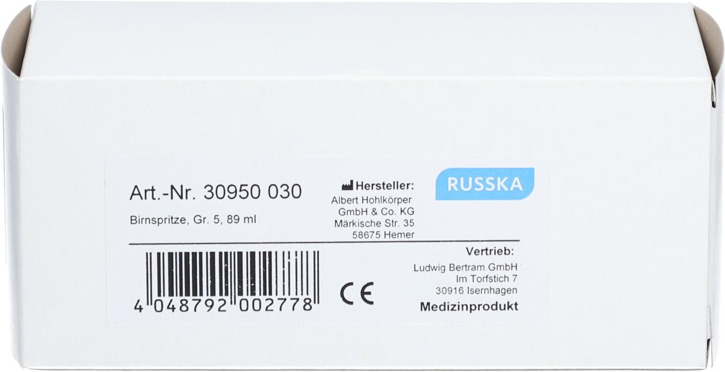 Birnspritze 90 ml 1 St Spritzen