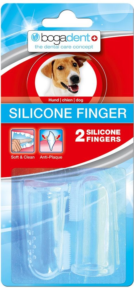 Bogadent Silicone Finger vet. 2 St Zahnbürste