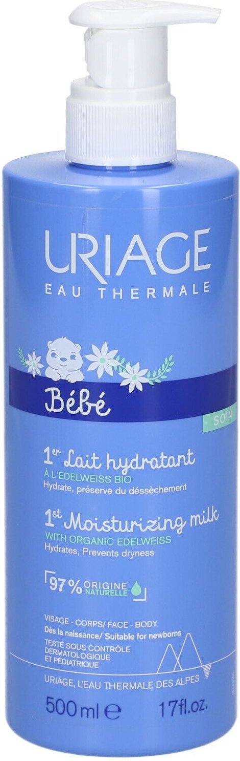 Thumbnail - Uriage Baby 1st Moisturizing Milk with Organic Edelweiss Nieuwe Formule 500 ml Milch