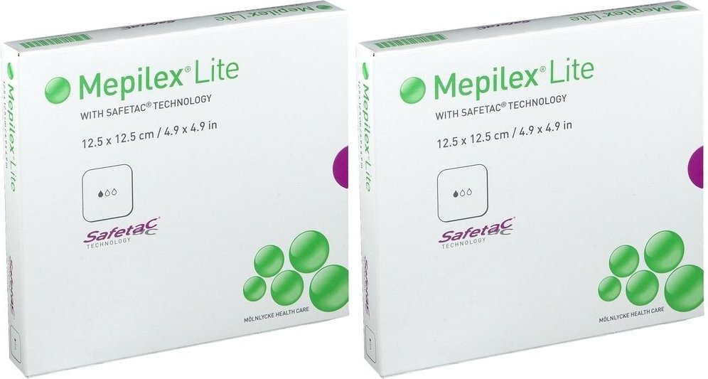 Mepilex Lite Schaumverband 12,5x12,5 cm steril 2x 2x5 St Verband
