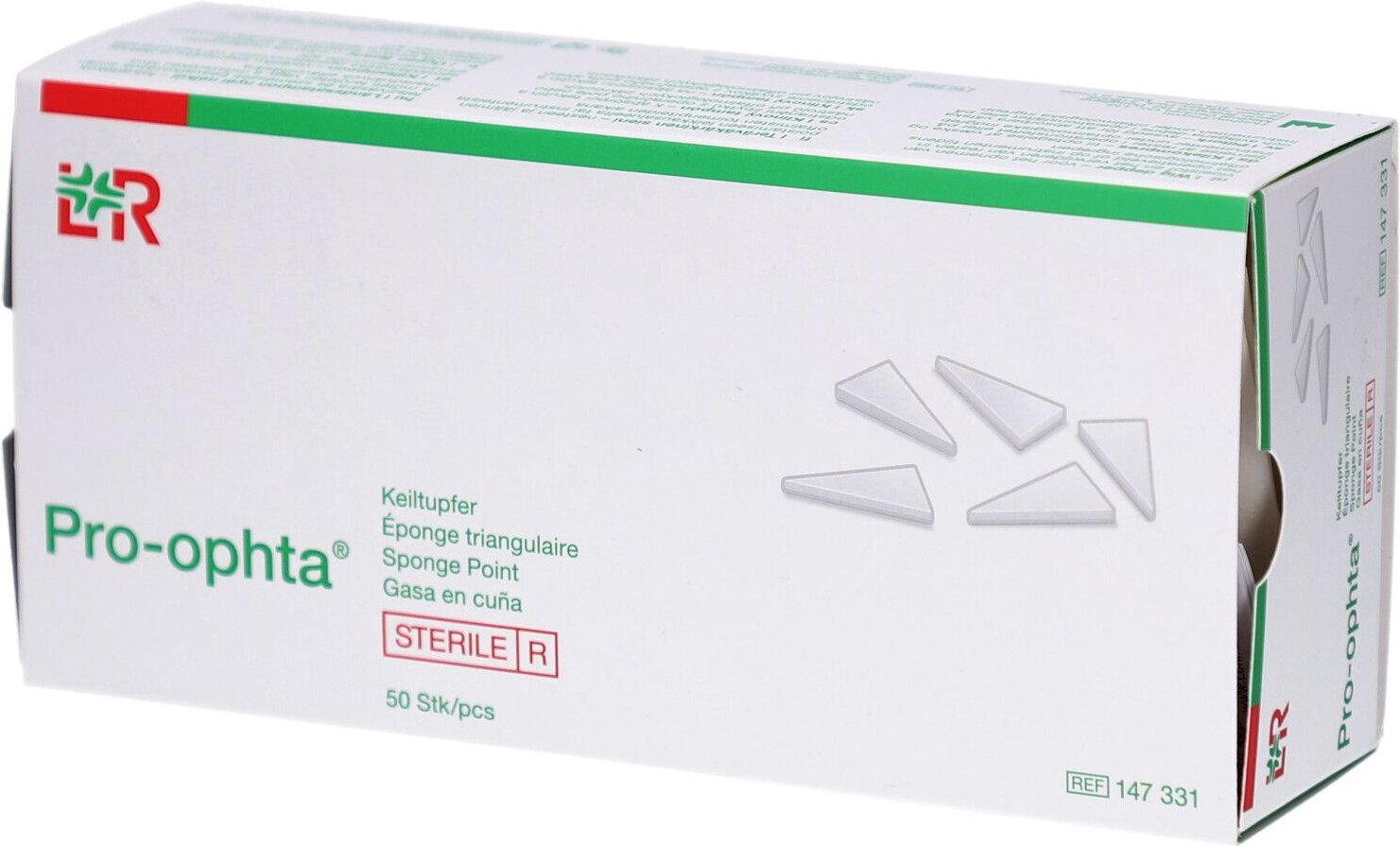 Pro-Ophta Keiltupfer 1,5 mm steril 50 St Tupfer