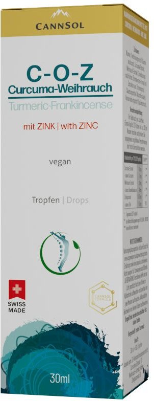 Cannsol Curcuma-Weihrauch-Zink Tropfen z.Einnehmen 30 ml zum Einnehmen