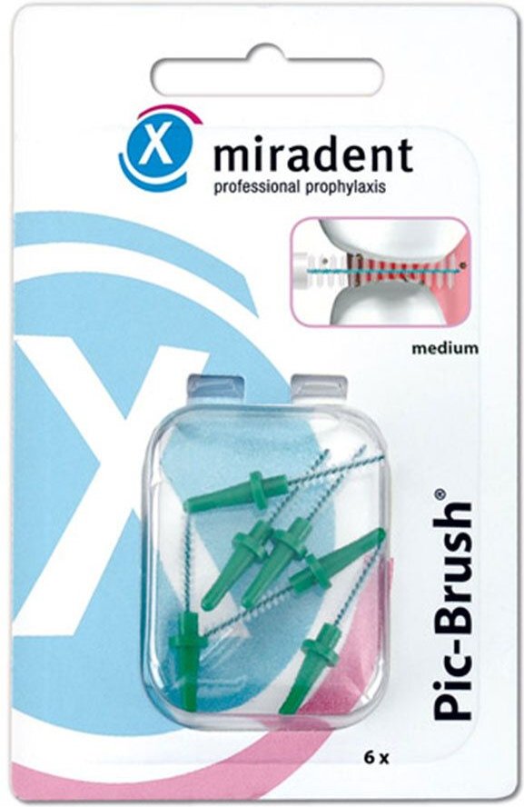 PIC Brush Interdentalb.Ersatzb.2,2 mm grün 6 St Zahnbürste