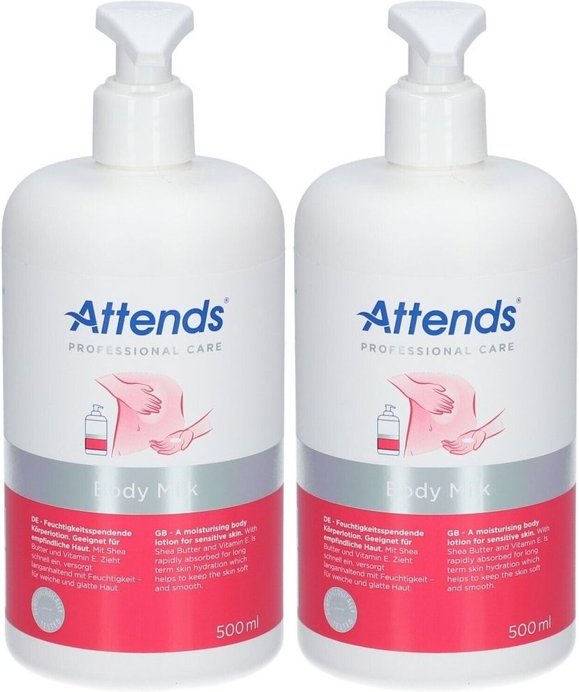 Attends Care Body Milk x2 2x500 ml Lotion