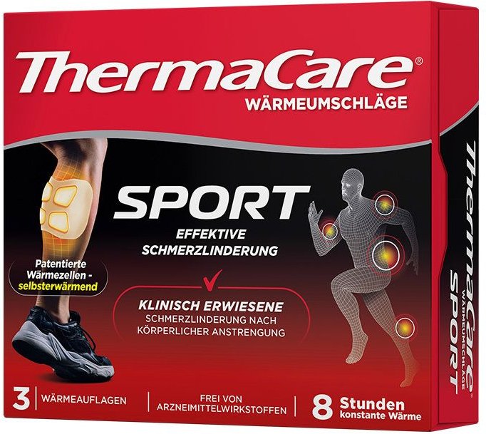 Thermacare Sport Wärmeumschläge 3 St Pflaster