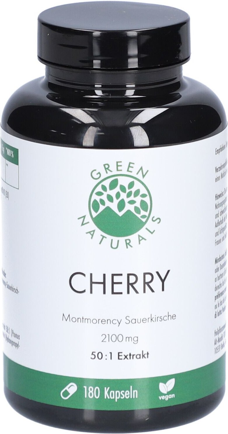 Thumbnail - Green Naturals Cherry Montmoren.Sauerk.2100 mg Kps 180 St Kapseln