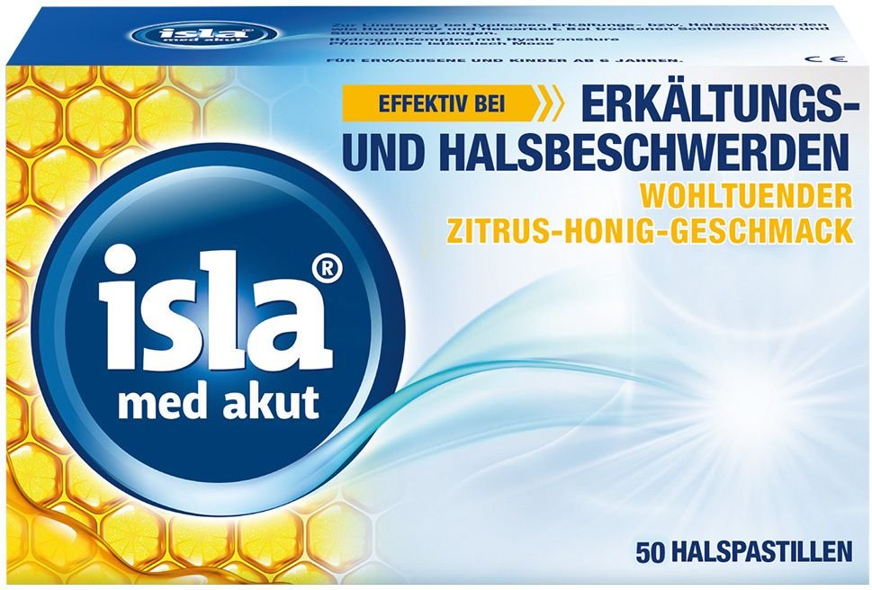 Isla MED akut Zitrus-Honig Pastillen 50 St