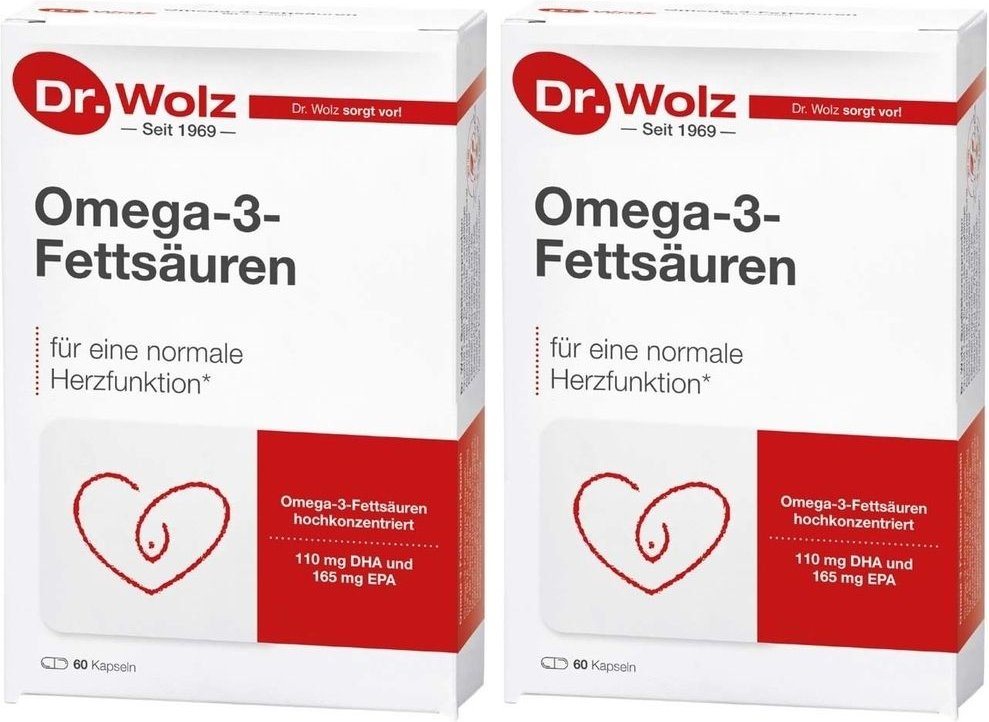 Omega 3 Fetts 500Mg/60% x2 2x60 St Kapseln