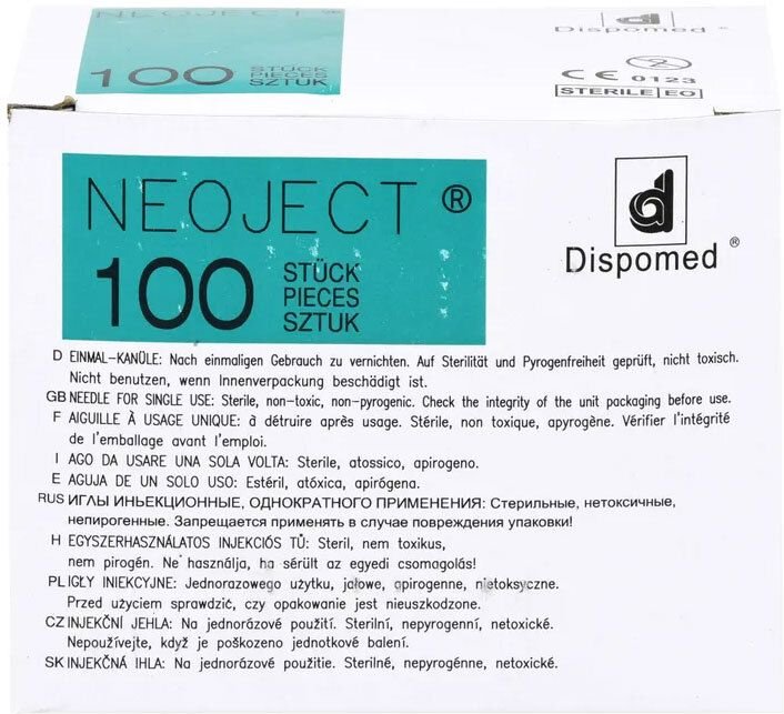 Thumbnail - Kanülen Einmal Neoject Gr.2 0,8x40 mm 100 St Kanüle