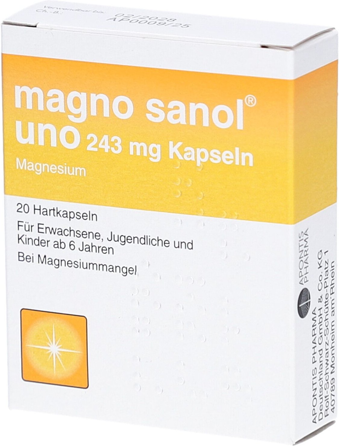 Thumbnail - Magno Sanol uno 243 mg Kapseln