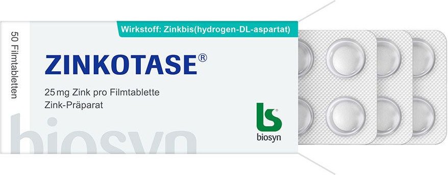 Zinkotase Filmtabletten 50 St