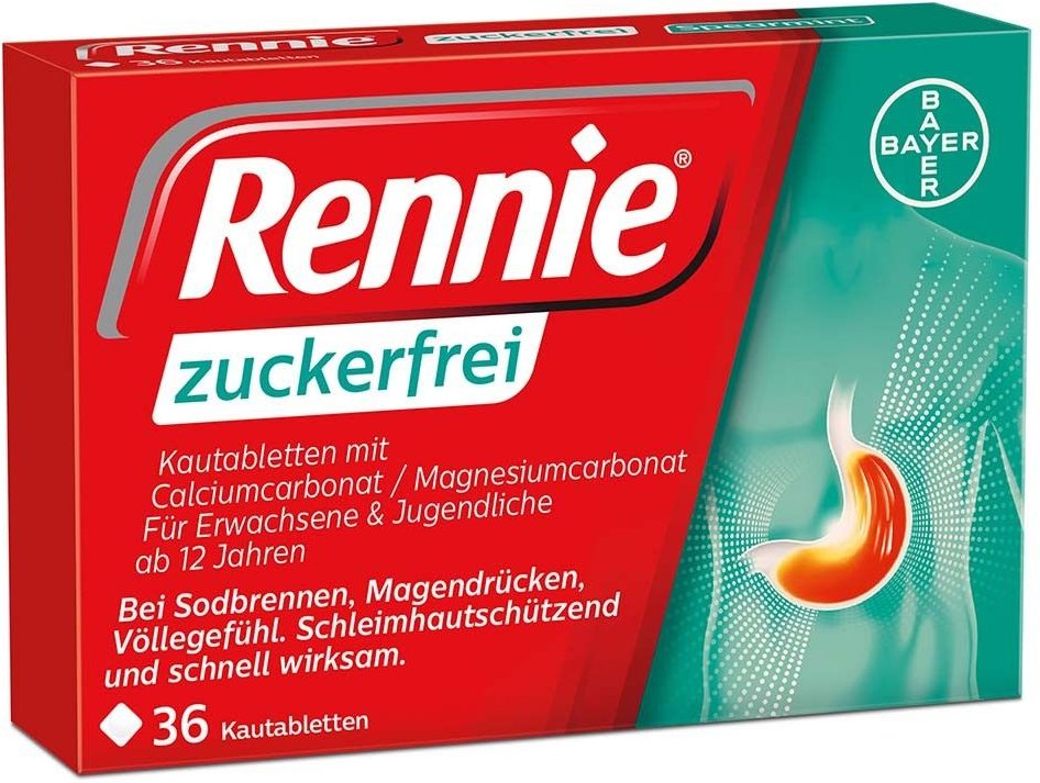 Rennie zuckerfrei Kautabletten 36 St