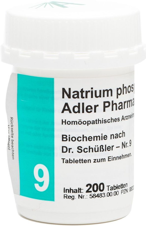 Biochemie Adler 9 Natrium phosphoricum D 6 Tabl. 200 St Tabletten