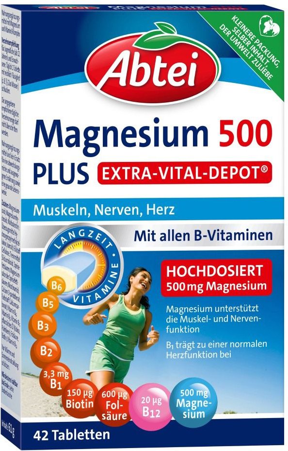 Abtei Magnesium 500 Plus Tabletten 42 St