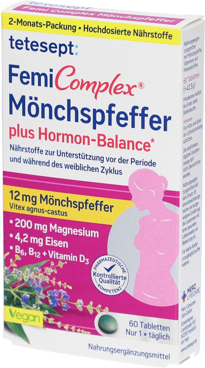 Tetesept Femi Complex Mönchspfeffer Filmtabletten 60 St