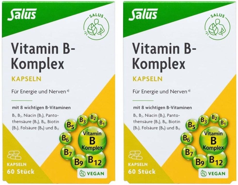 Vitamin B Komplex vegetabile Kapseln Salus 2x 2x60 St