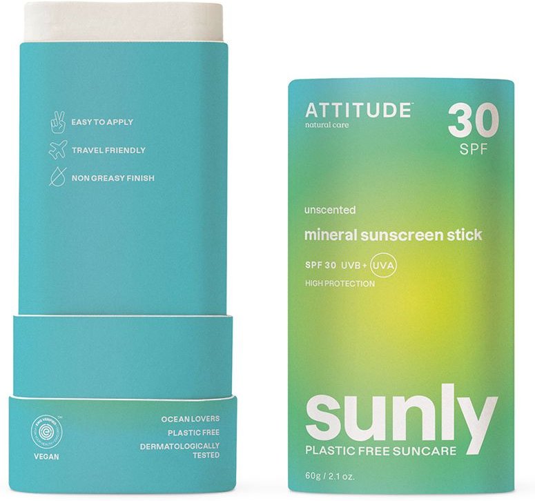 Attitude Sunly Zonnecreme Zonder Parfum Spf30 60 g Sonnenschutzcreme