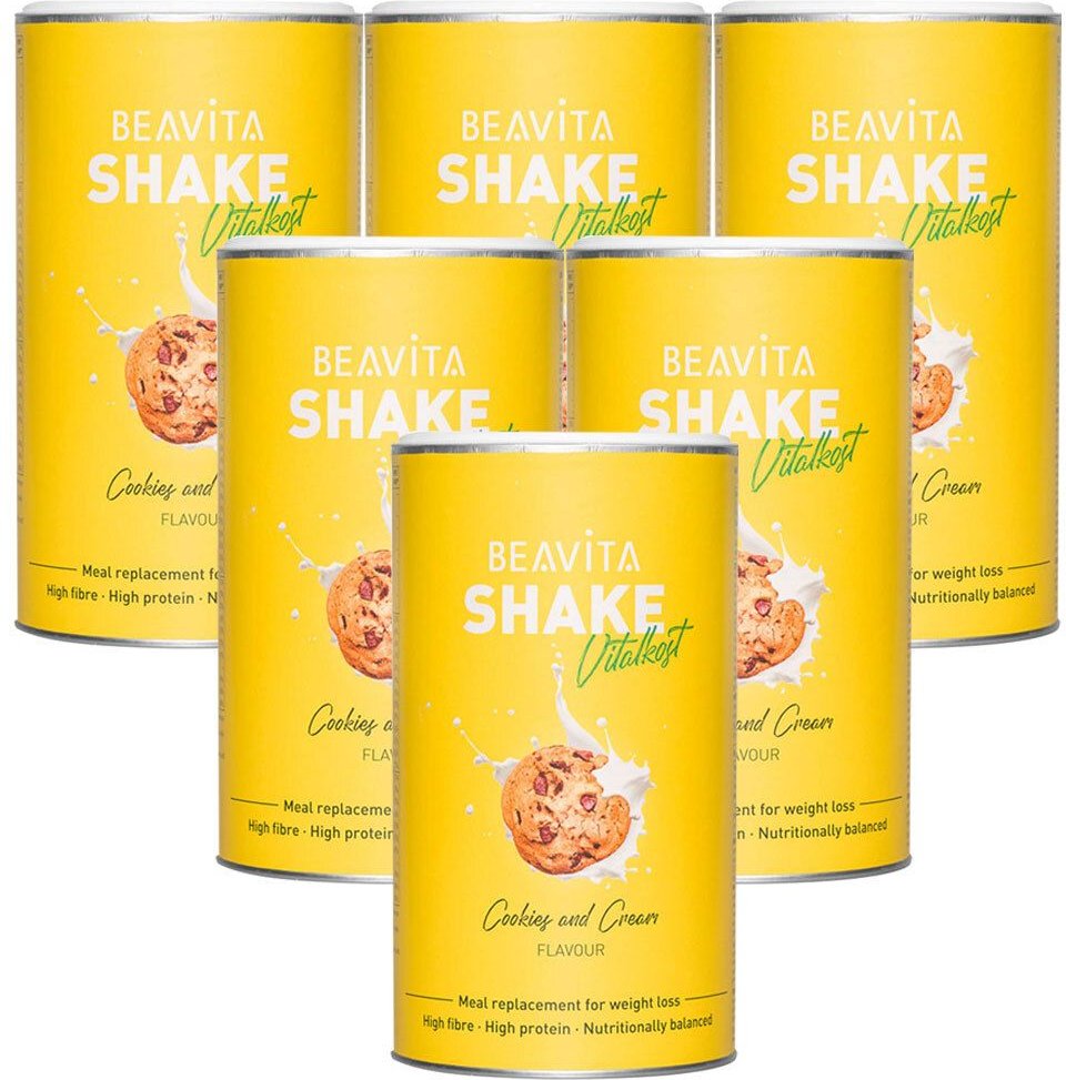 Beavita Profi Diät-Paket, Cookies-Cream 6x572 g Pulver