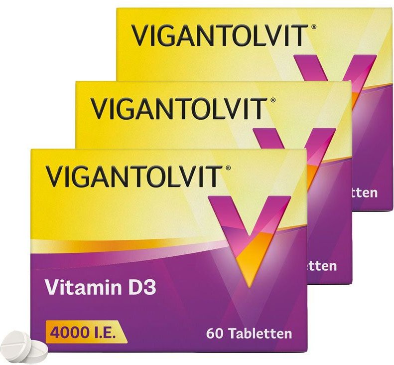 Thumbnail - Vigantolvit 4000 I.e. Vitamin D3 Tabletten 3x60 St