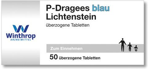 P Dragees blau 50 St Überzogene Tabletten