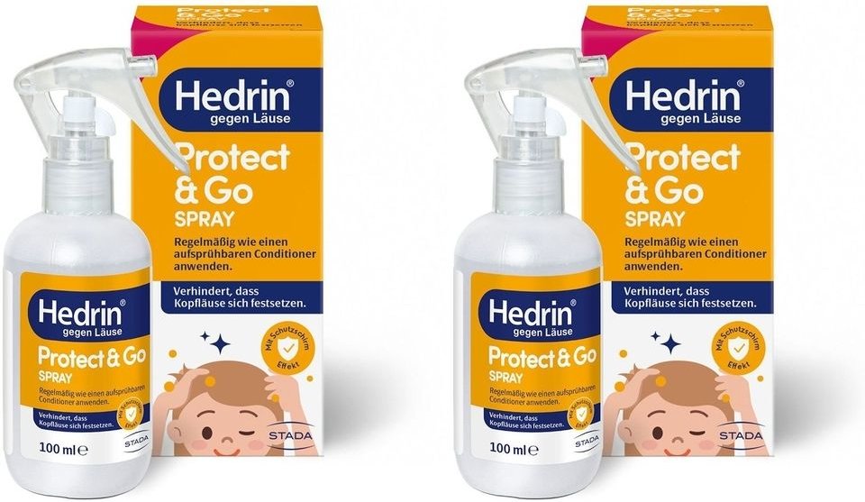 2x Hedrin Protect & Go Spray 2x100 ml