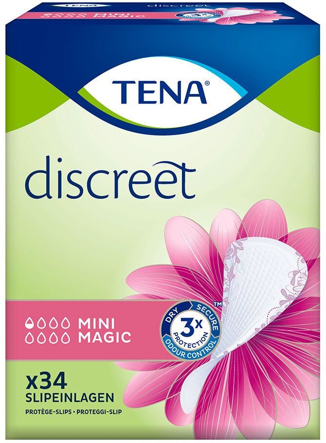 Tena Discreet Inkontinenz Slipeinl.mini magic 34 St Einlagen